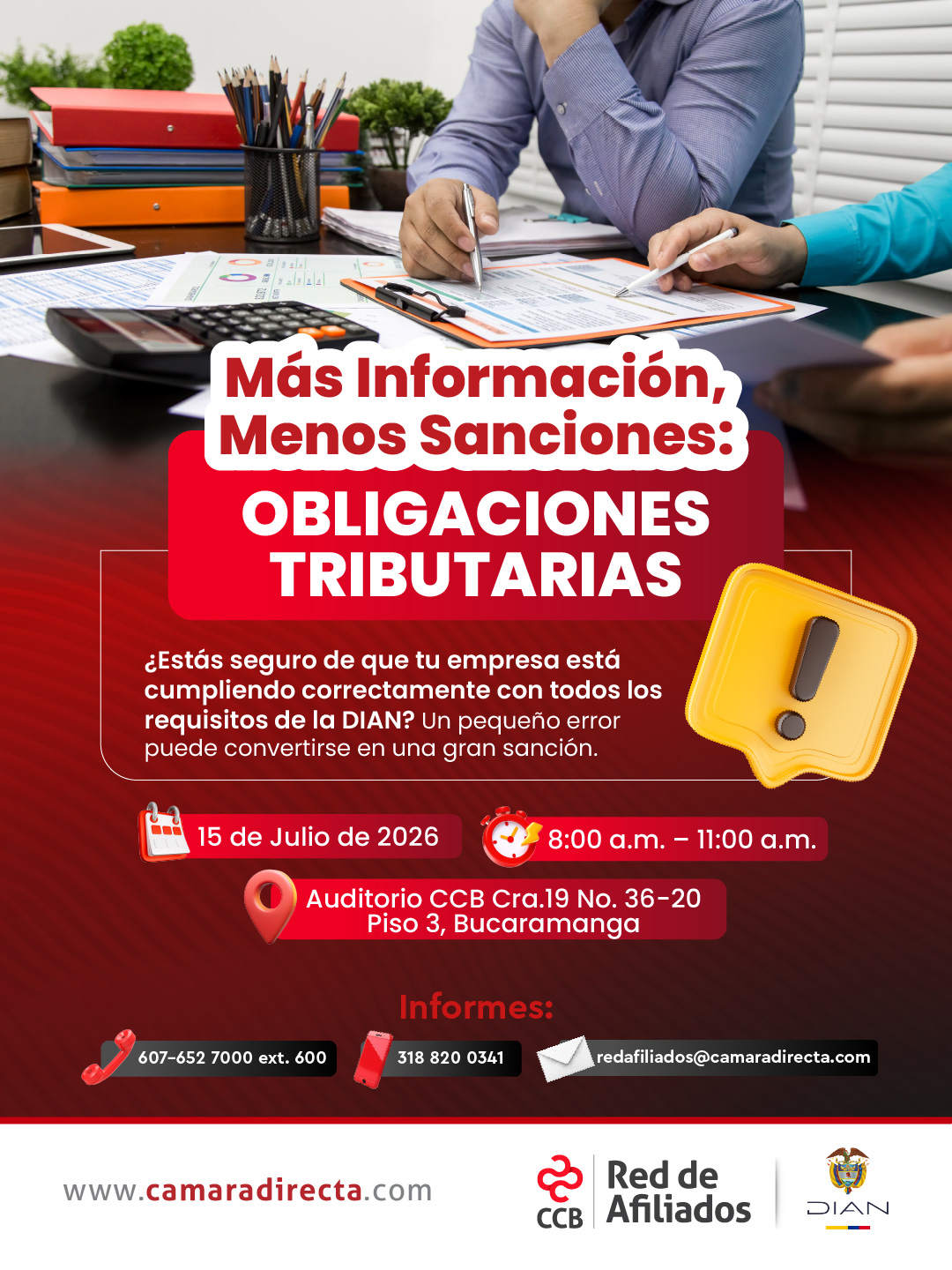 M&aacute;s informaci&oacute;n, menos sanciones: Obligaciones tributarias