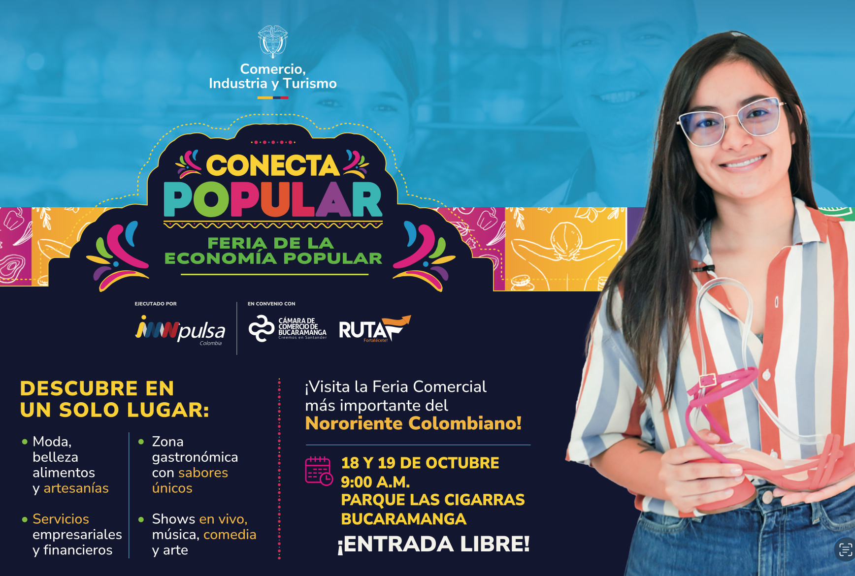 ¡Ven a la Feria Conecta Popular en Bucaramanga!