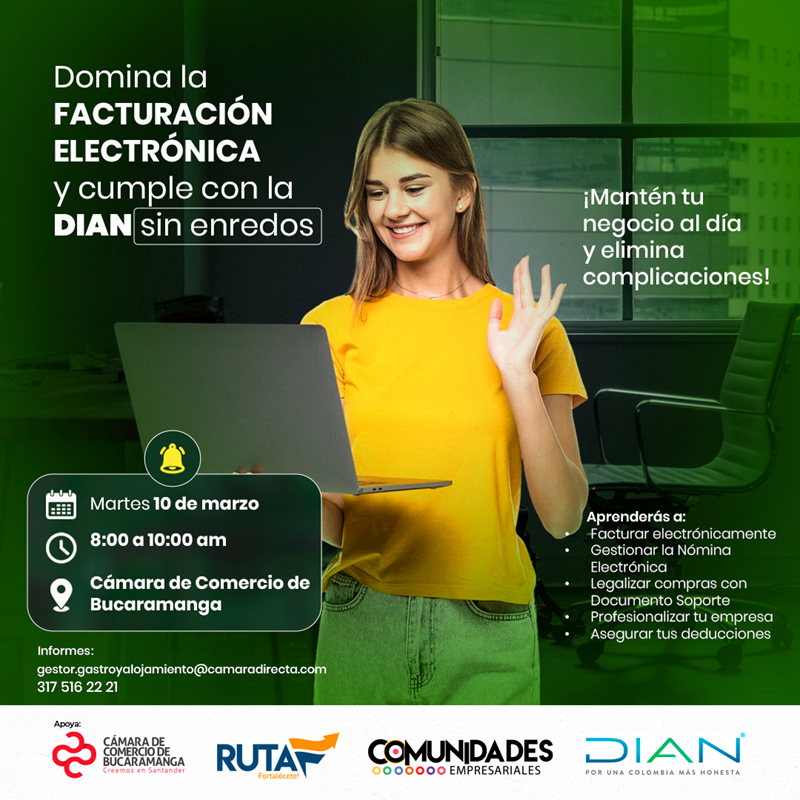 DOMINA LA FACTURACI&Oacute;N ELECTR&Oacute;NICA Y CUMPLE CON LA DIAN SIN ENREDOS