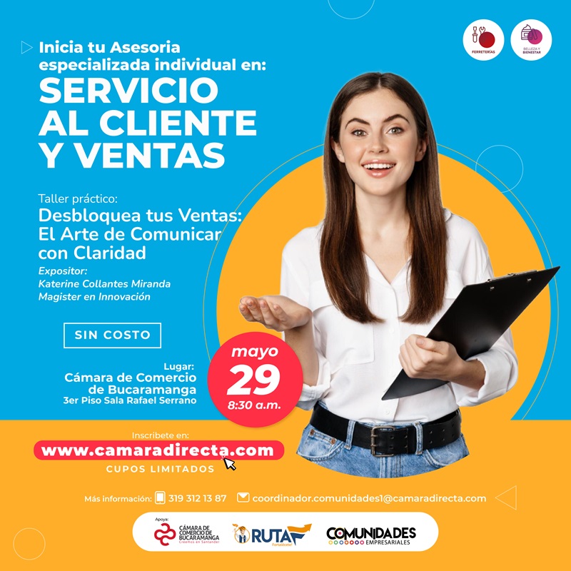 TALLER PRÁCTICO: SERVICIO AL CLIENTE Y VENTAS 