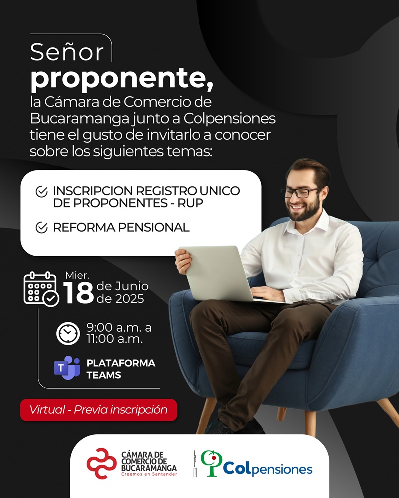 INSCRIPCION REGISTRO UNICO DE PROPONENTES - RUP - REFORMA PENSIONAL