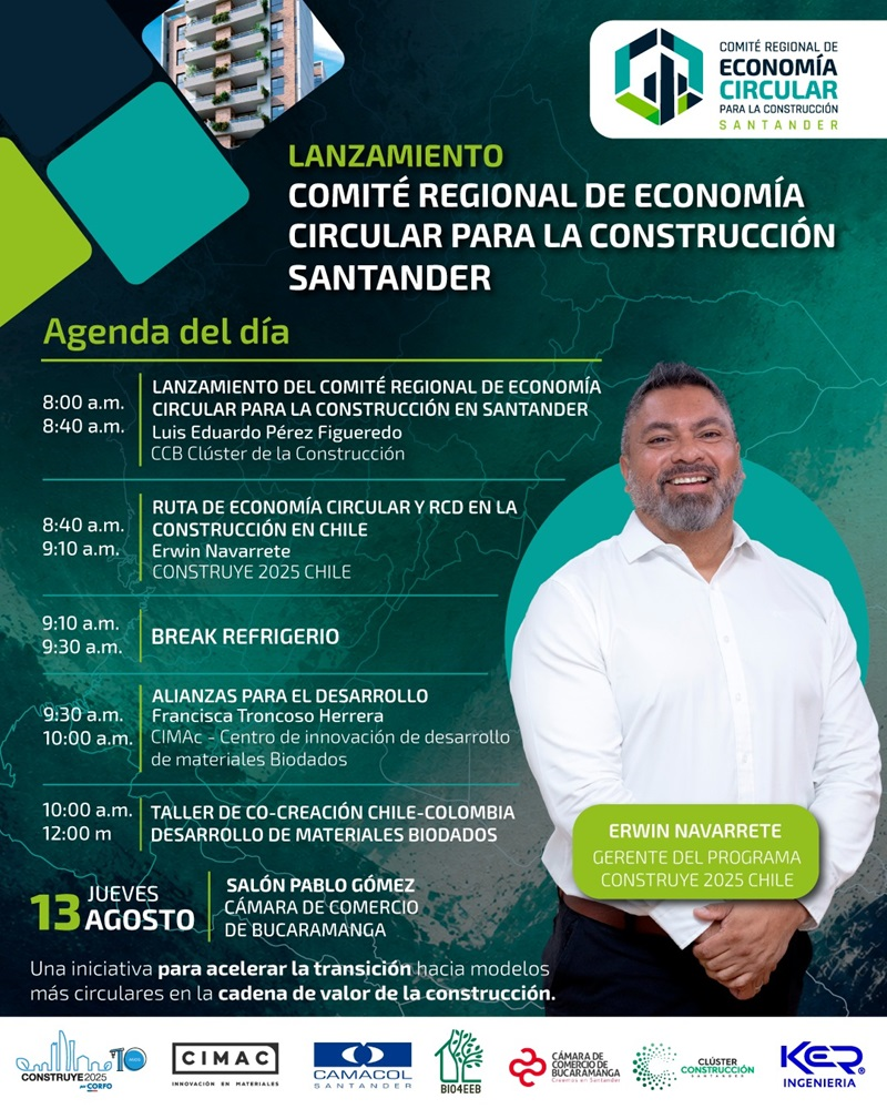 LANZAMIENTO COMIT&Eacute; REGIONAL DE ECONOM&Iacute;A CIRCULAR PARA LA CONSTRUCCI&Oacute;N