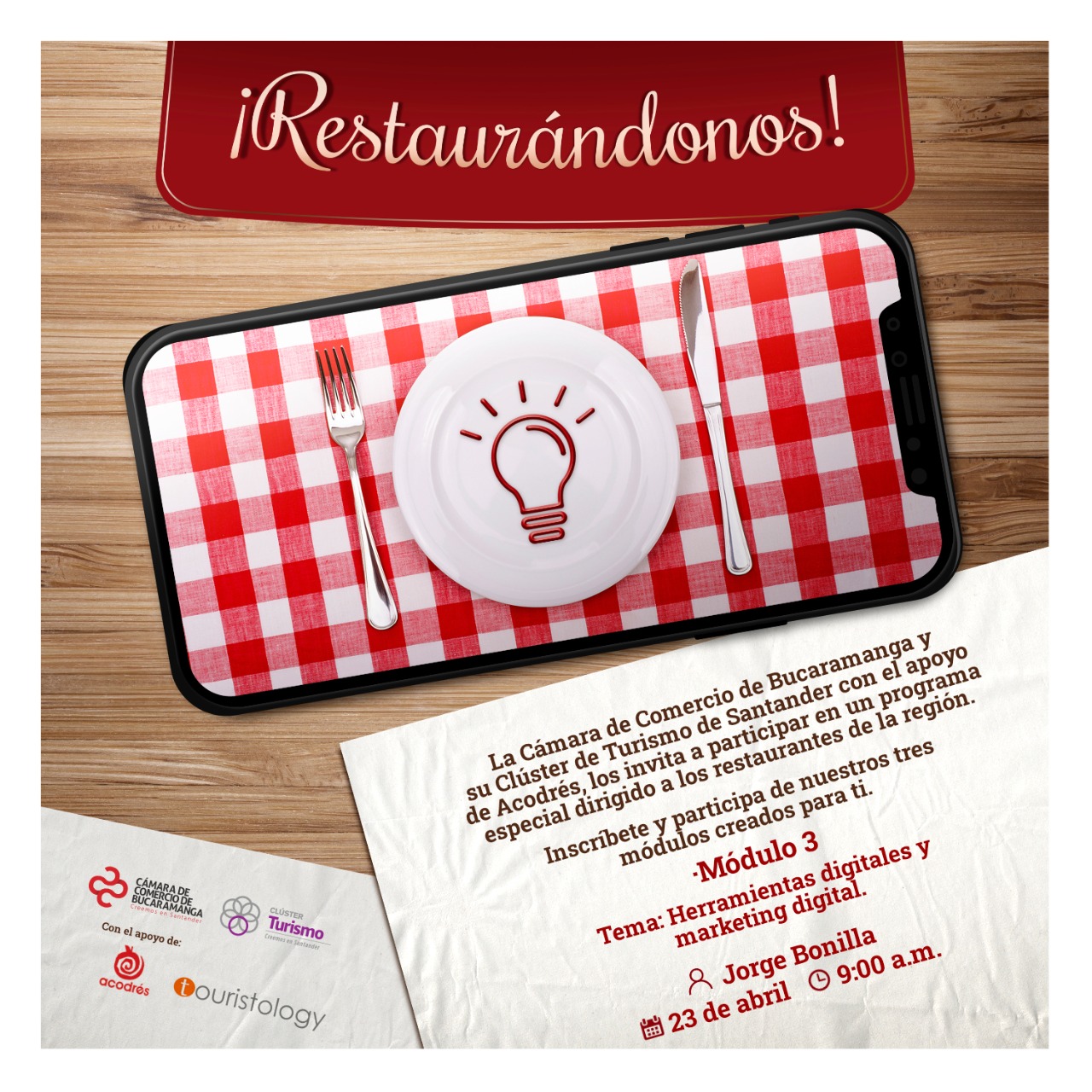 ¡RESTAURÁNDONOS! - MÓDULO 3: HERRAMIENTAS DIGITALES Y MARKETING DIGITAL