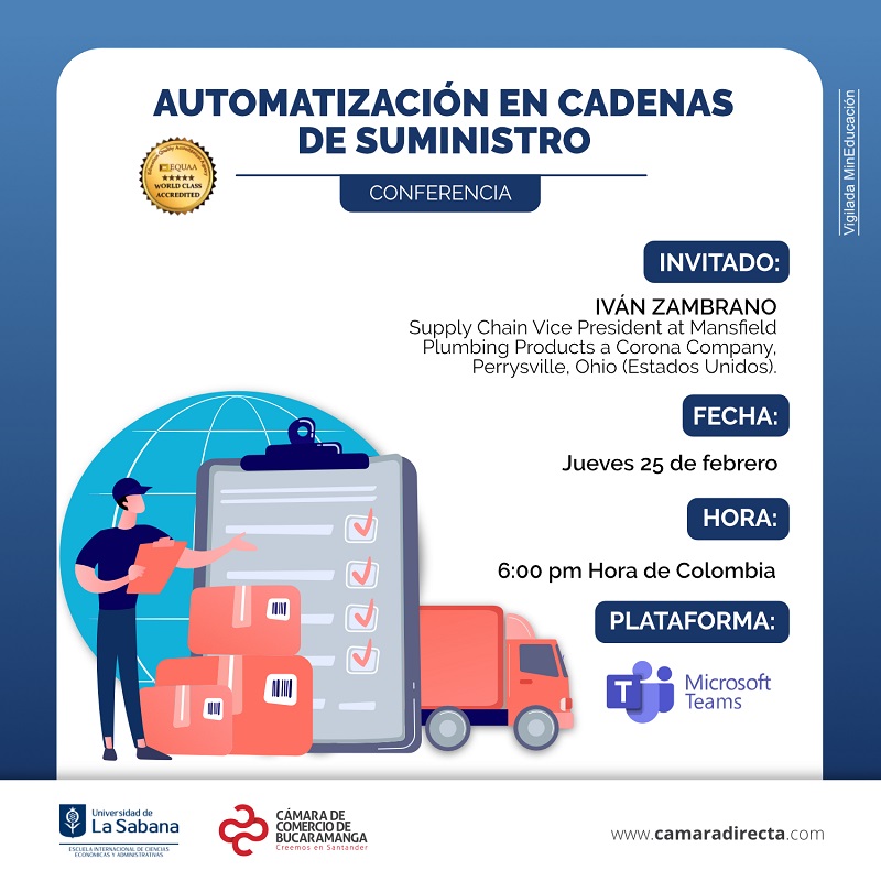 CONFERENCIA AUTOMATIZACIÓN EN CADENAS DE SUMINISTRO