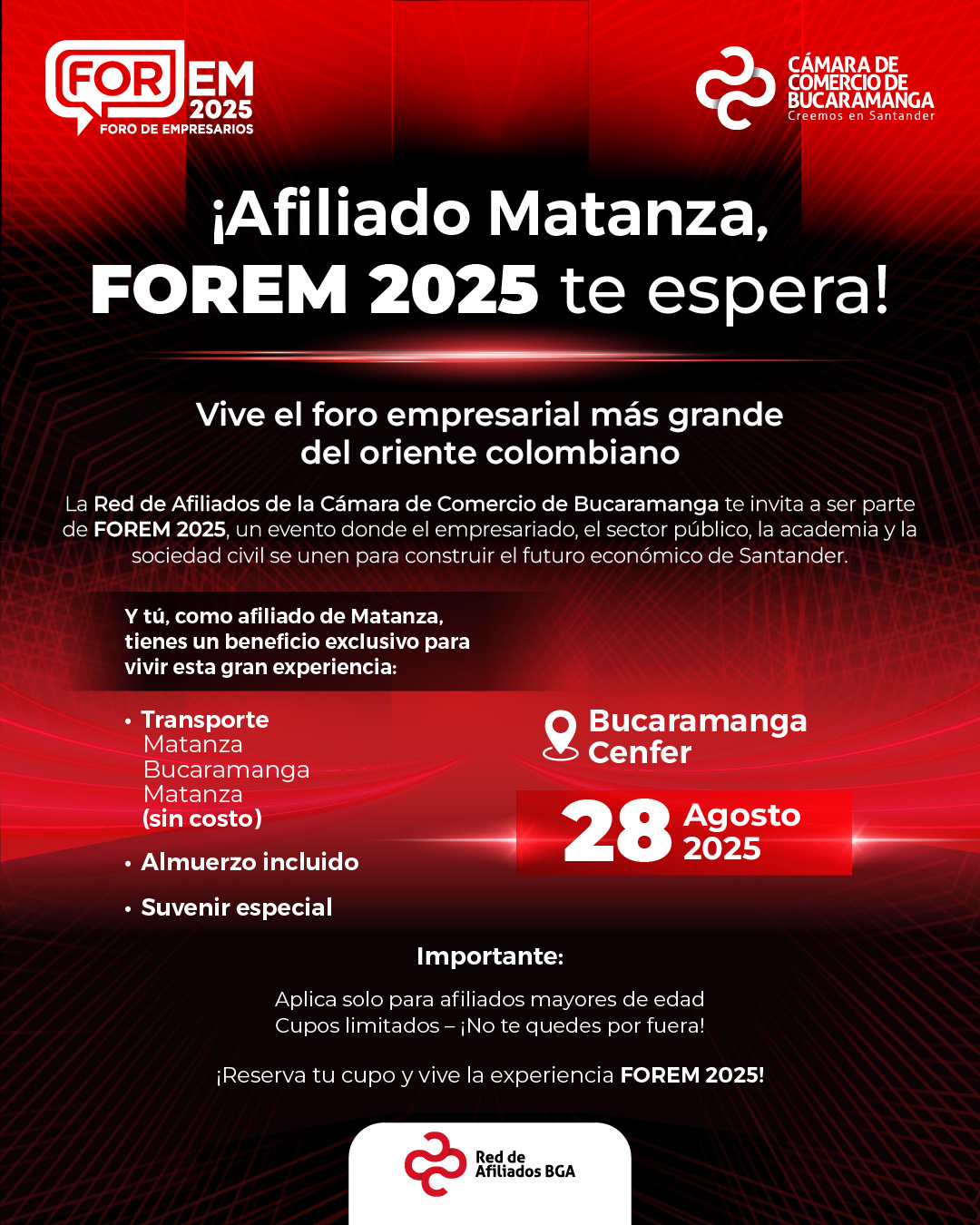 BENEFICIO TRANSPORTE A FOREM 2025 AFILIADOS MATANZA