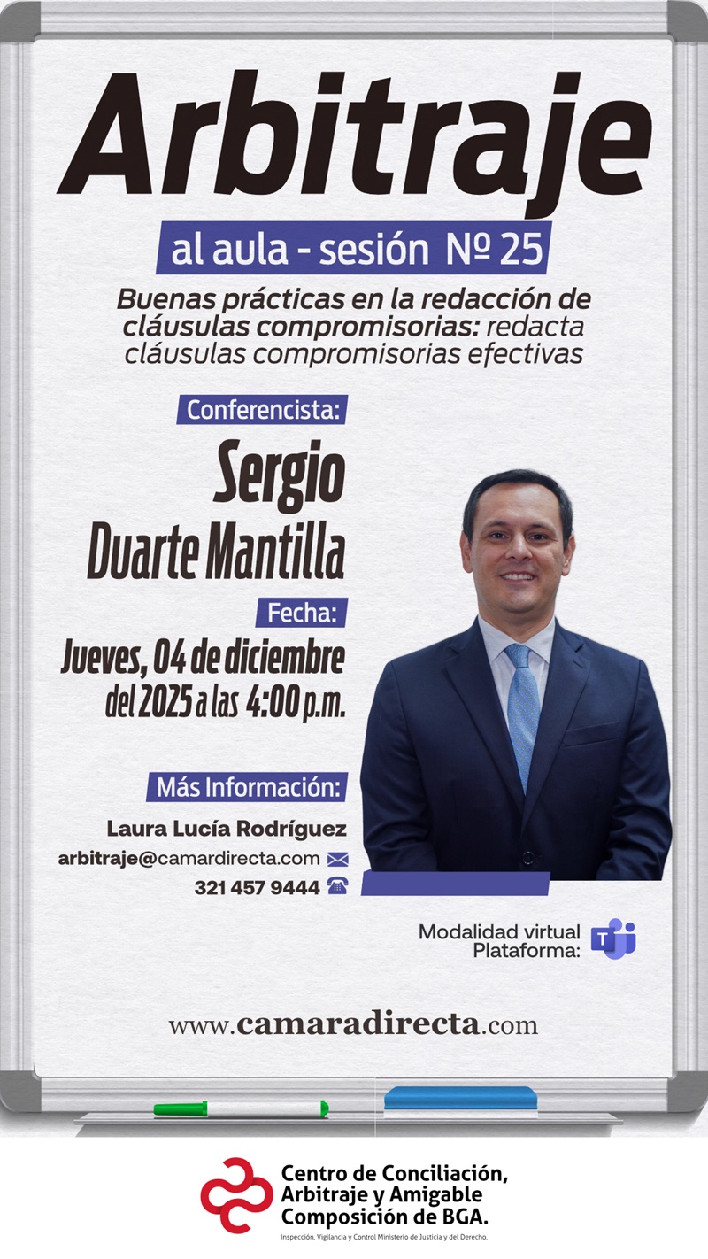 ARBITRAJE AL AULA SESIÓN No. 25