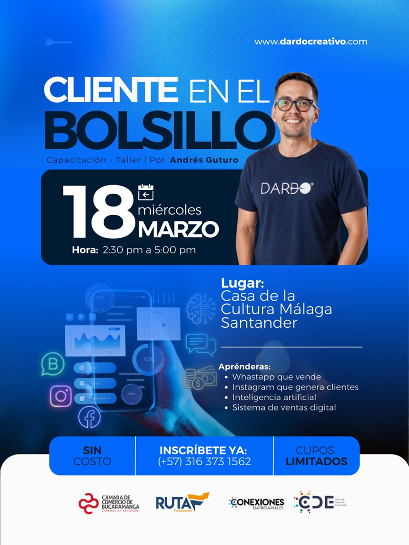 CLIENTE EN EL BOLSILLO - APRENDE C&Oacute;MO USAR *WHATSAPP, INSTAGRAM E INTELIGENCIA ARTIFICIAL* 