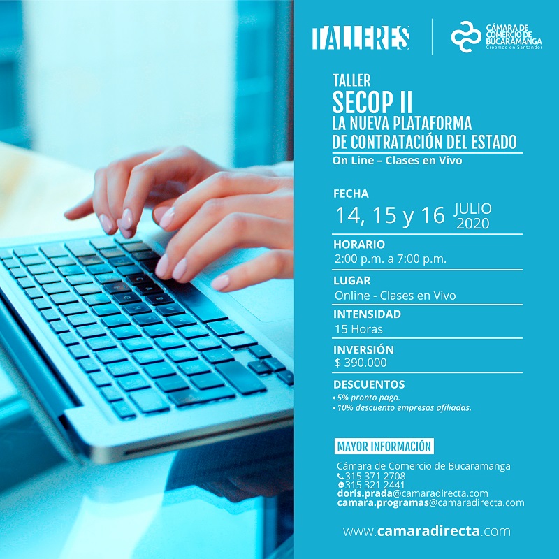 TALLER SECOP II LA NUEVA PLATAFORMA DE CONTRATACIÓN DEL ESTADO
