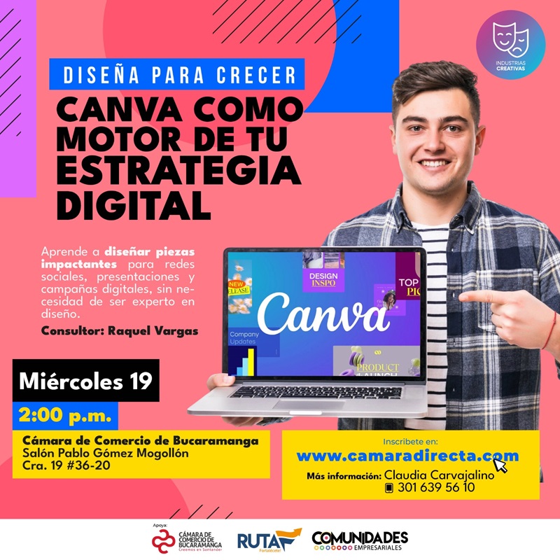 TALLER: DISEÑA PARA CRECER: CANVA COMO MOTOR DE TU ESTRATEGIA DIGITAL
