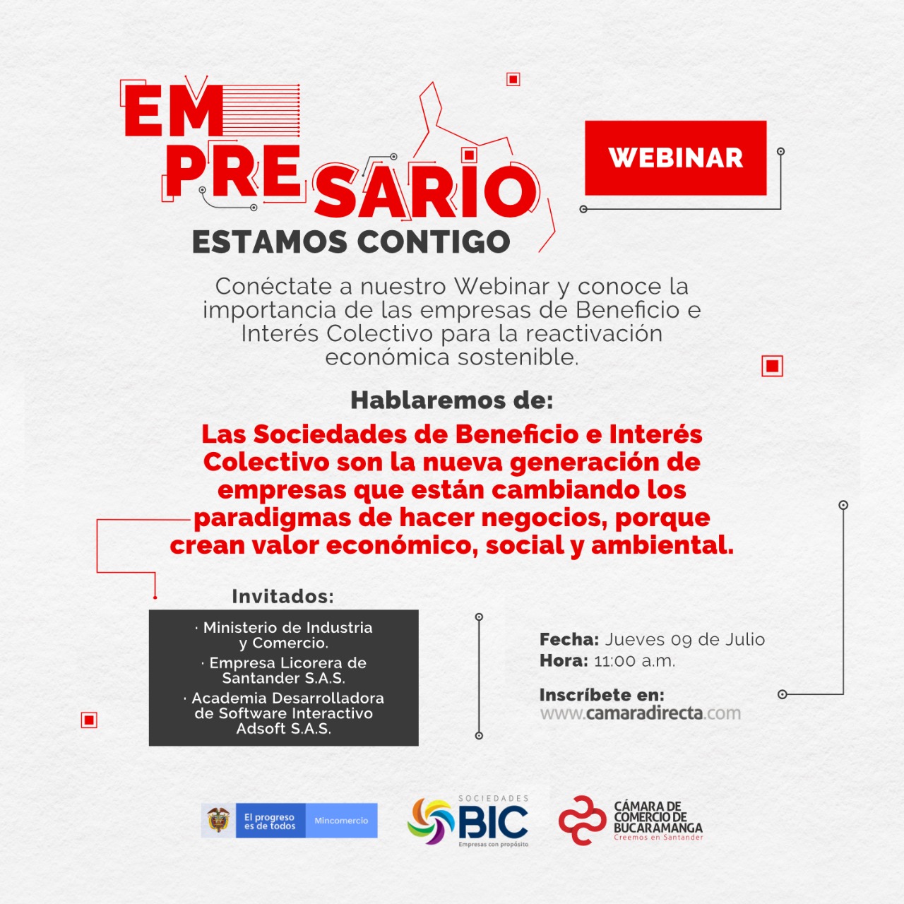 CHARLA VIRTUAL - LA IMPORTANCIA DE LAS EMPRESAS BIC PARA LA REACTIVACIÓN ECONÓMICA SOSTENIBLE