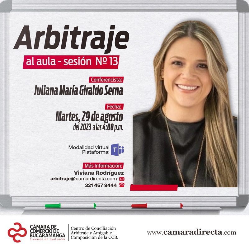 ARBITRAJE AL AULA SESI&Oacute;N #13