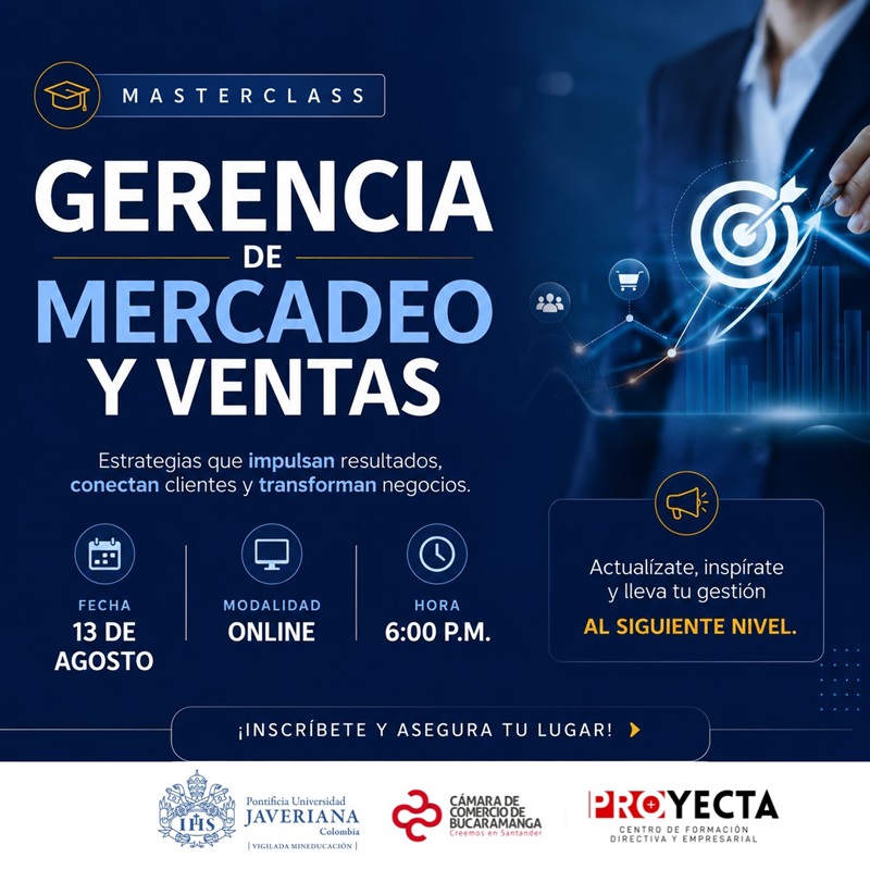 MASTERCLASS | GERENCIA DE MERCADEO Y VENTAS