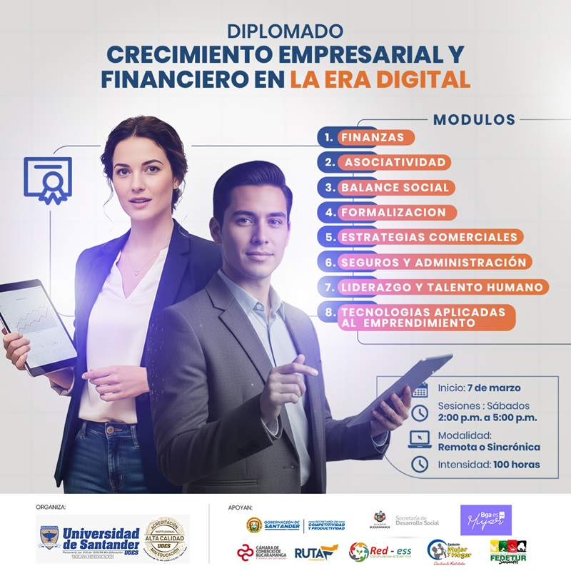 DIPLOMADO EN CRECIMIENTO EMPRESARIAL Y FINANCIERO EN LA ERA DIGITAL