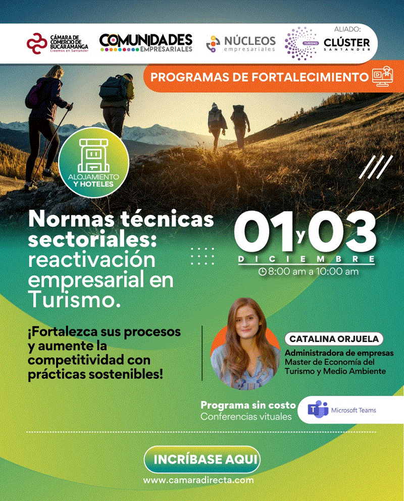 NORMAS TÉCNICAS SECTORIALES: REACTIVACIÓN EMPRESARIAL EN TURISMO