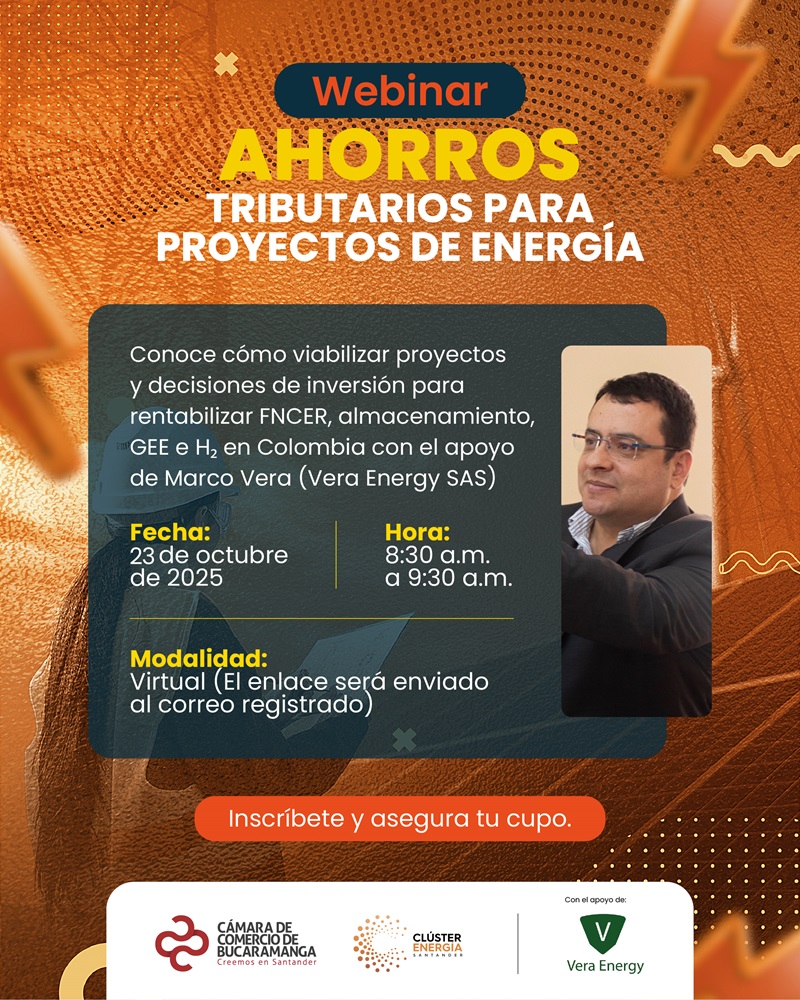 WEBINAR AHORROS TRIBUTARIOS PARA PROYECTOS DE ENERGÍA 