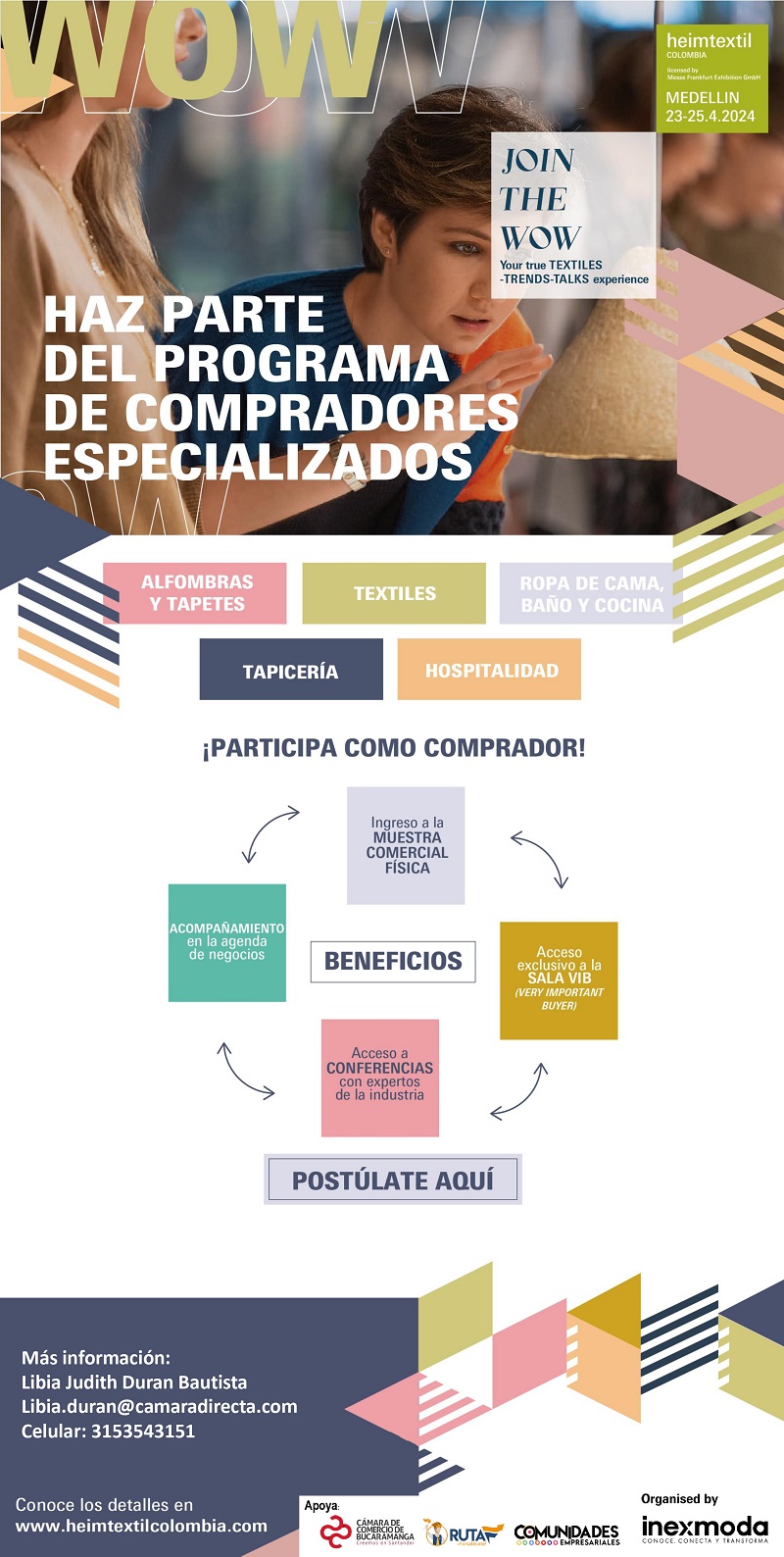 MISI&Oacute;N DE COMPRADORES HEIMTEXTIL COLOMBIA 2024 