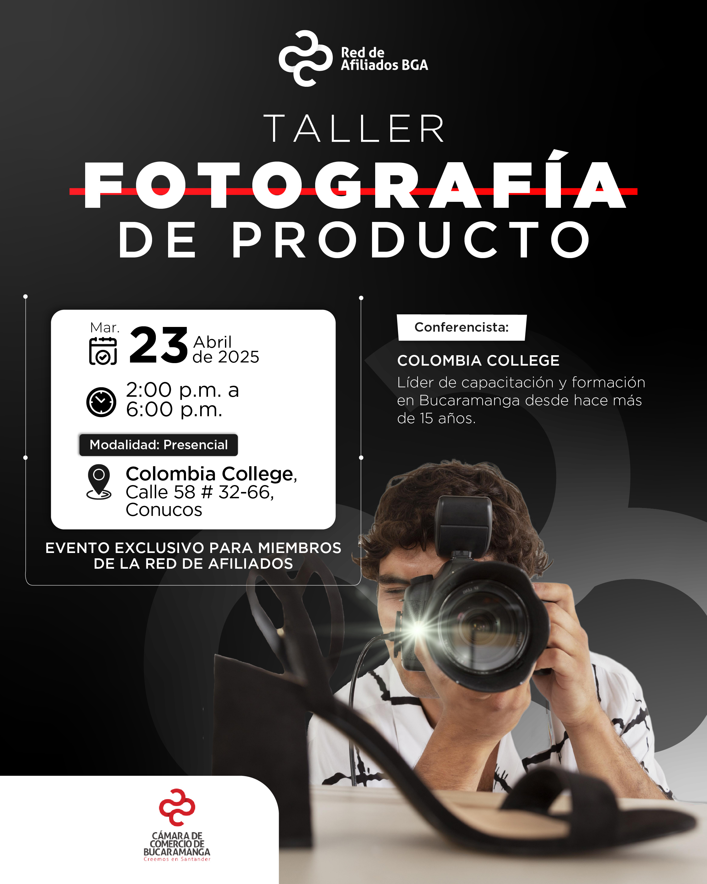 TALLER FOTOGRAFÍA DE PRODUCTO