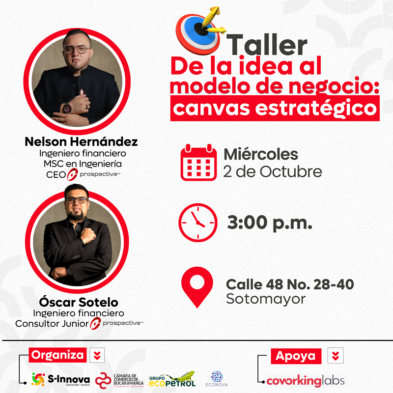 TALLER DE LA IDEA AL MODELO DE NEGOCIO: CANVAS ESTRATÉGICO