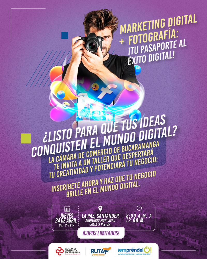 TALLER EL KIT VISUAL FOTOGRAFÍA Y MARKETING DIGITAL PARA TU NEGOCIO