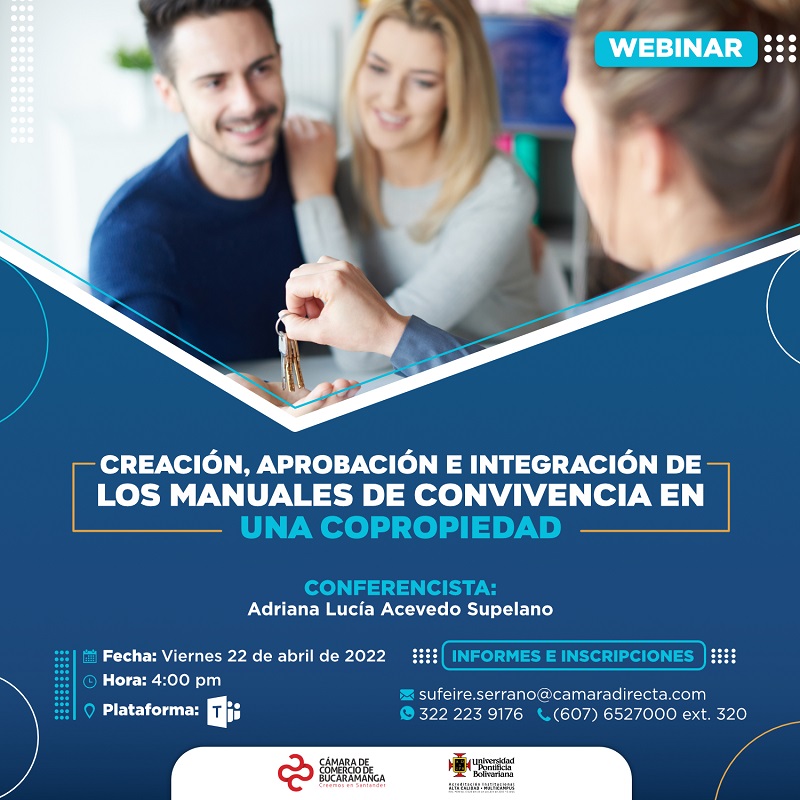 WEBINAR CREACION, APROBACION E INTEGRACION DE LOS MANUALES DE CONVIVENCIA EN UNA COPROPIEDAD