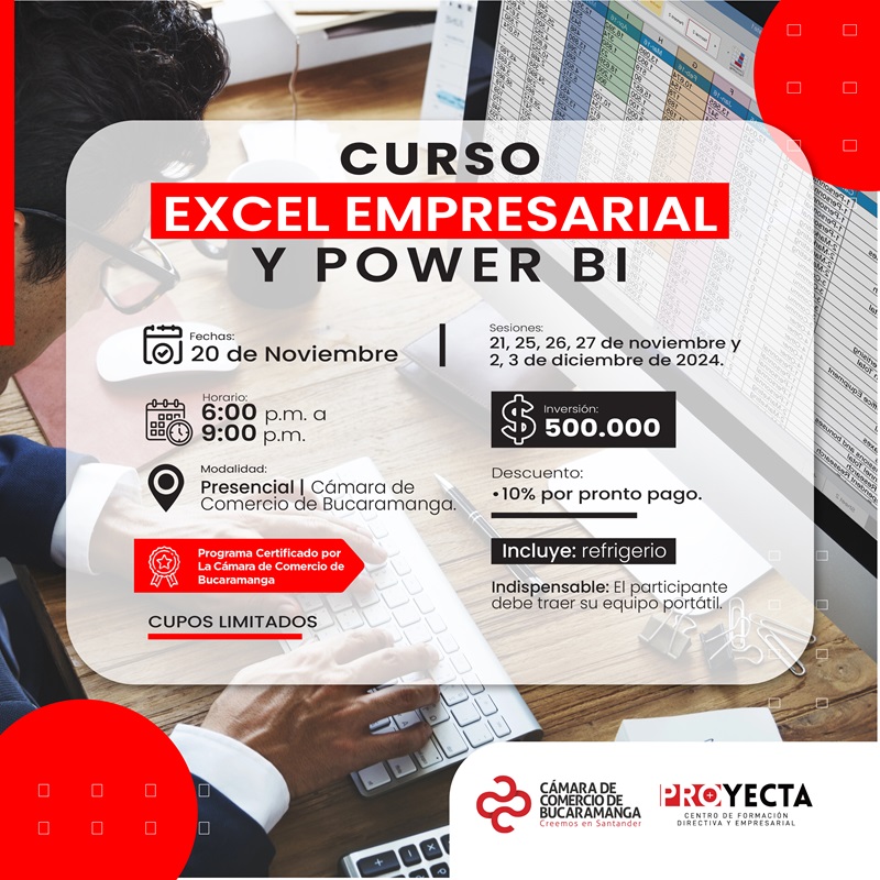 CURSO EXCEL EMPRESARIAL Y POWER BI NOVIEMBRE 2024