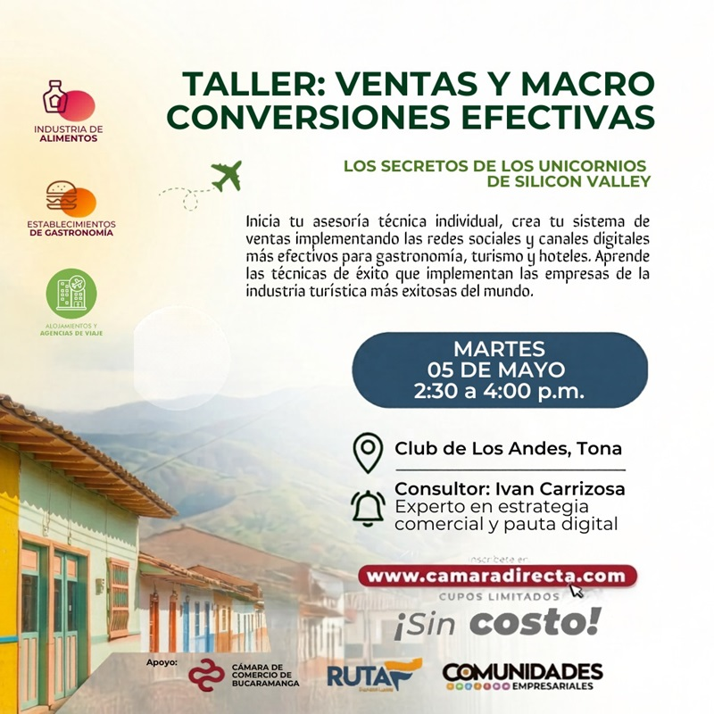 TALLER: VENTAS Y MACRO CONVERSIONES EFECTIVAS