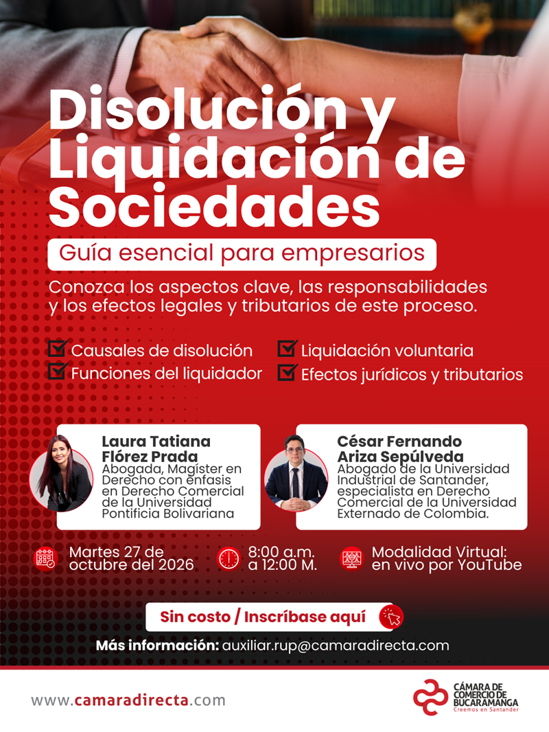 DISOLUCI&Oacute;N Y LIQUIDACI&Oacute;N DE SOCIEDADES 27 OCTUBRE 2026