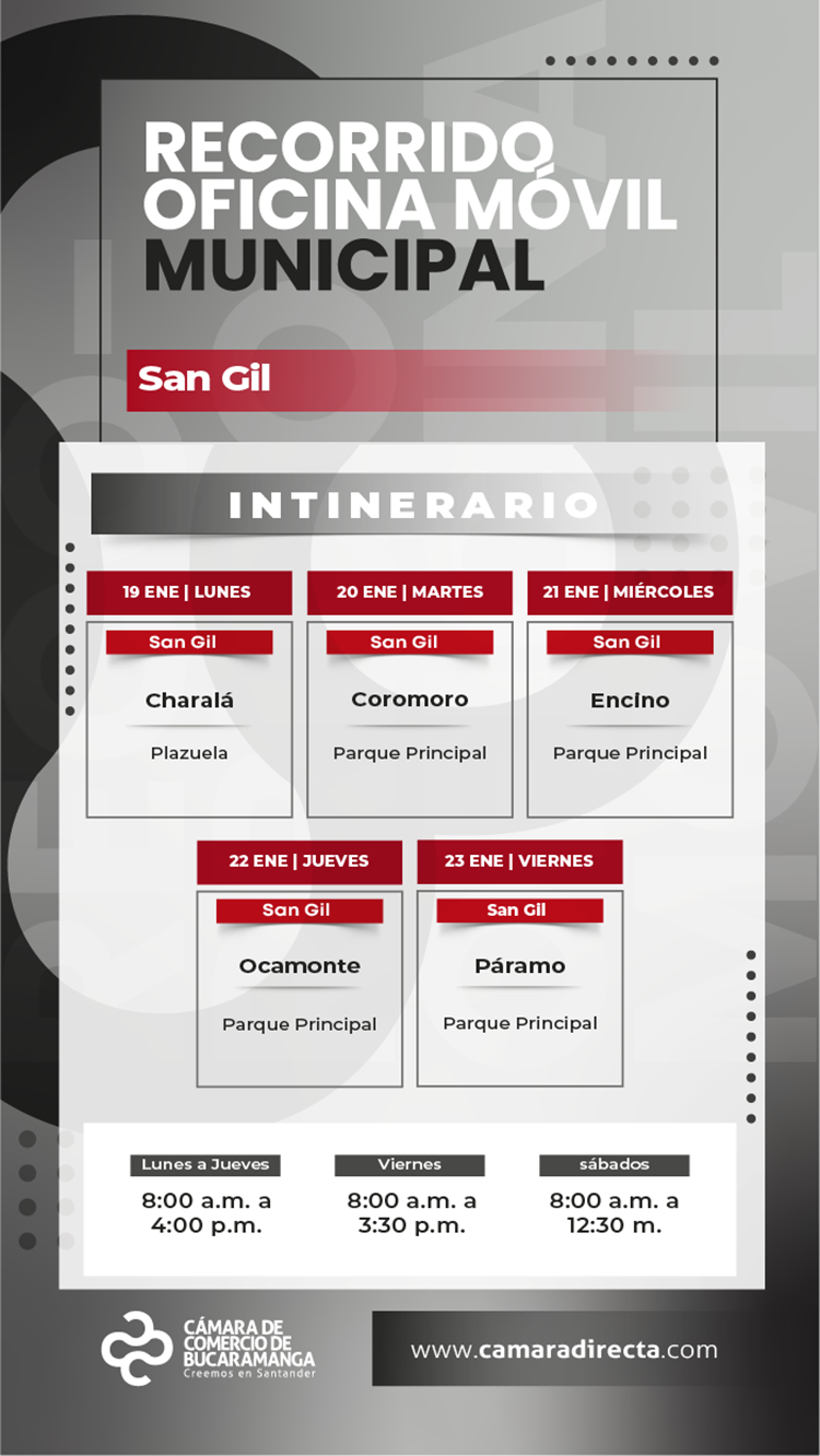 RECORRIDO OFICINA M&Oacute;VIL MUNICIPAL 2026