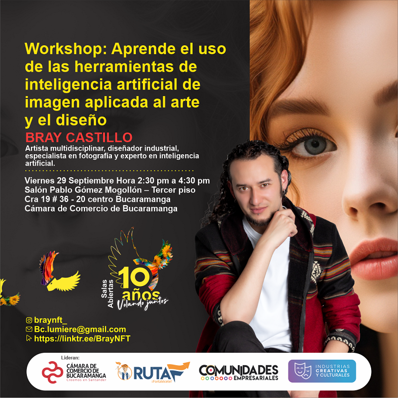 WORKSHOP APRENDE EL USO DE LAS HERRAMIENTA DE IA DE IMAGEN APLICADA AL ARTE Y EL DISEÑO