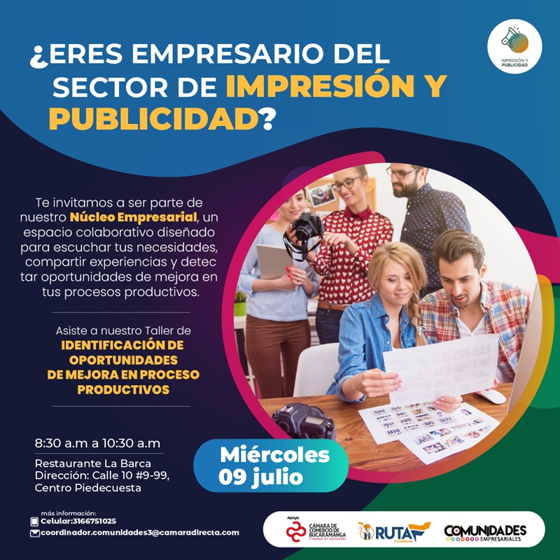 TALLER DE IDENTIFICACIÓN DE OPORTUNIDADES DE MEJORA EN PROCESOS PRODUCTIVOS