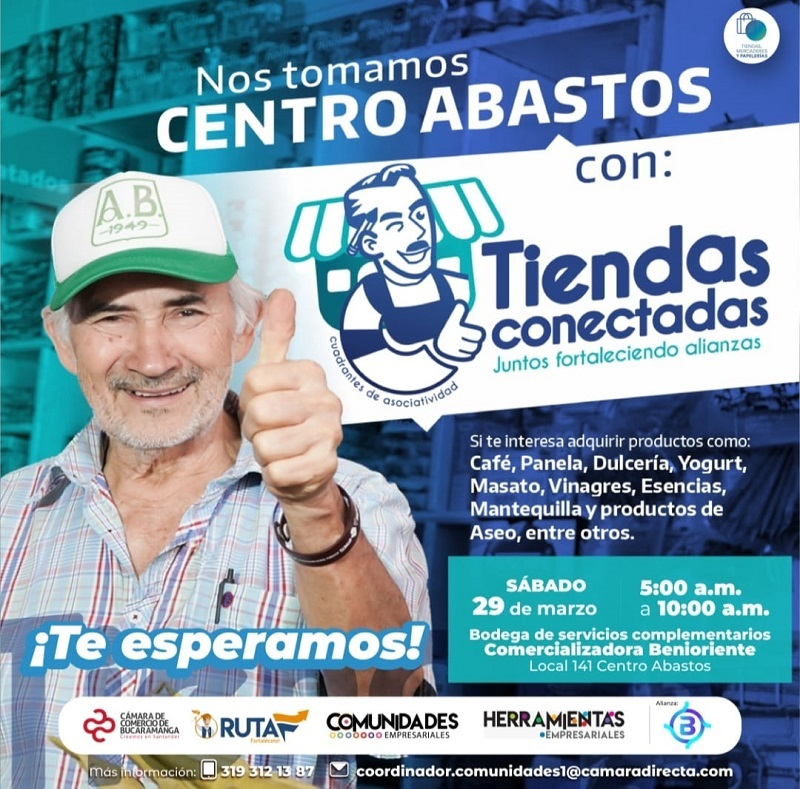 NOS TOMAMOS CENTRO ABASTOS CON TIENDAS CONECTADAS