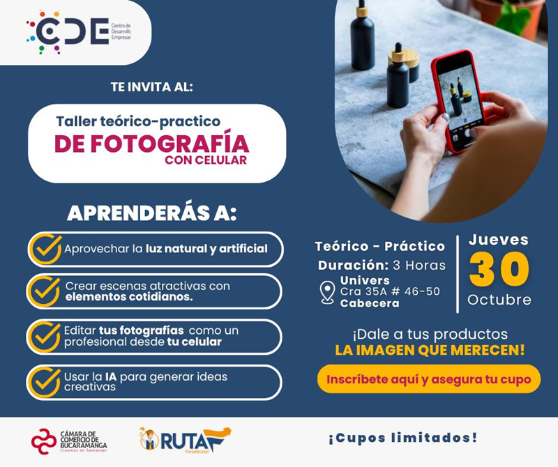 TALLER DE FOTOGRAFÍA CON CELULAR