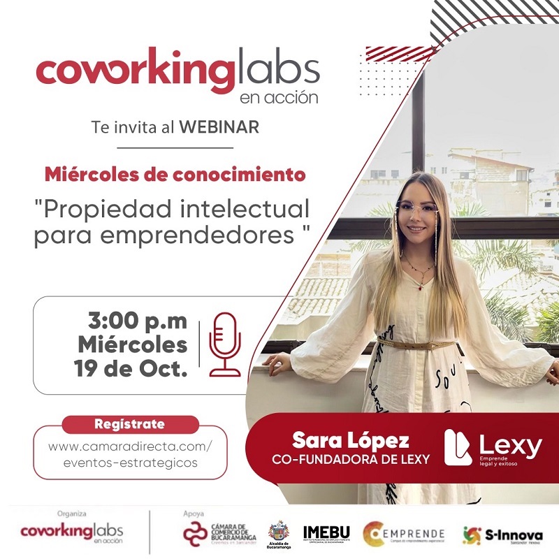 WEBINAR PROPIEDAD INTELECTUAL PARA EMPRENDEDORES - COWORKINGLABS