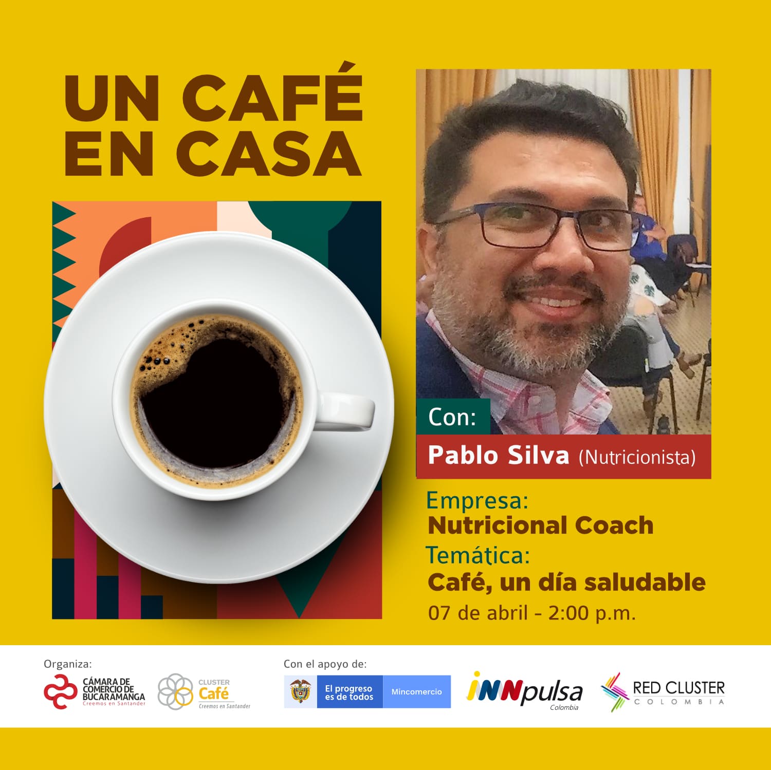 CHARLA UN CAF&Eacute; EN CASA - CAF&Eacute;, UN D&Iacute;A SALUDABLE
