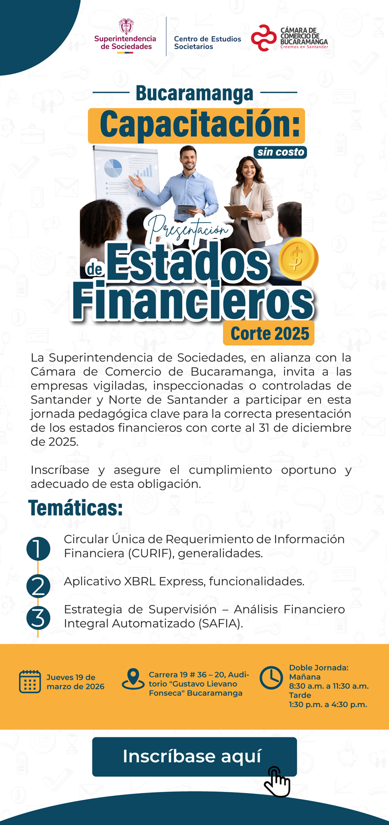TALLER SUPERINTENDENCIA -- PRESENTACI&Oacute;N DE ESTADOS FINANCIEROS