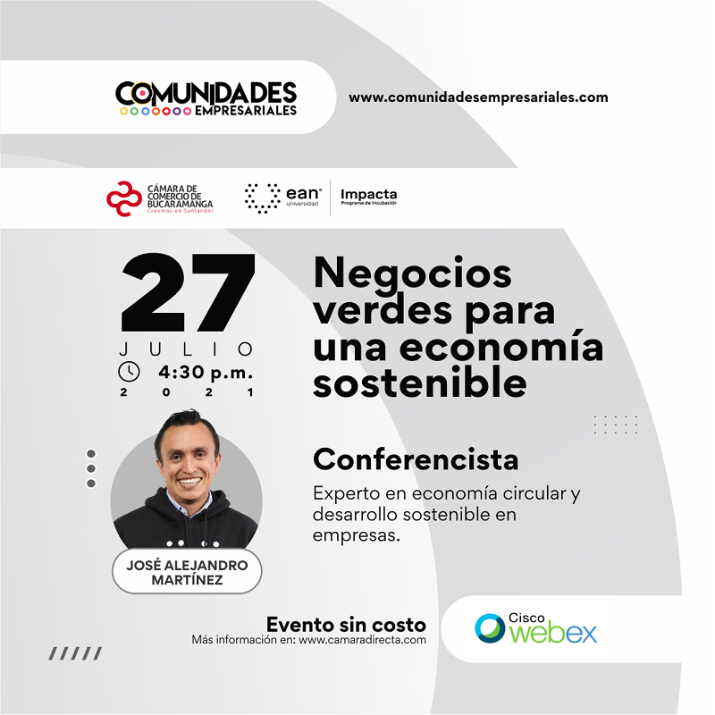 WEBINAR NEGOCIOS VERDES PARA UNA ECONOMÍA SOSTENIBLE