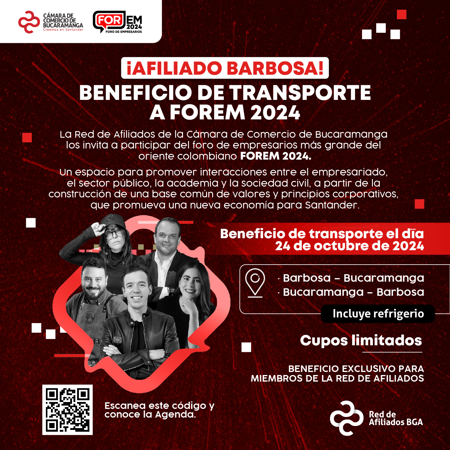BENEFICIO TRANSPORTE A FOREM AFILIADOS BARBOSA