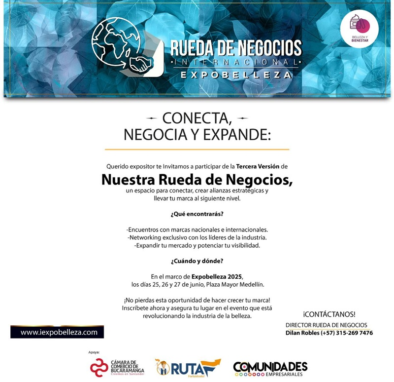 SOCIALIZACI&Oacute;N TERCERA RUEDA DE NEGOCIOS INTERNACIONAL - EXPOBELLEZA 2025
