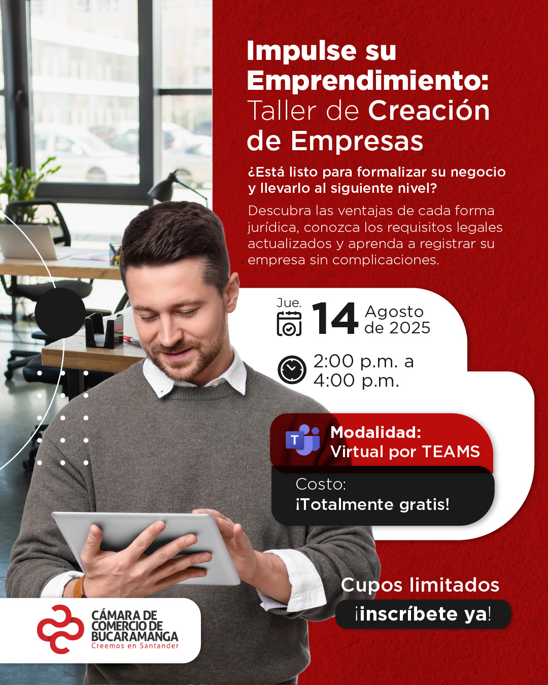 IMPULSE SU EMPRENDIMIENTO: TALLER CREACIÓN DE EMPRESAS