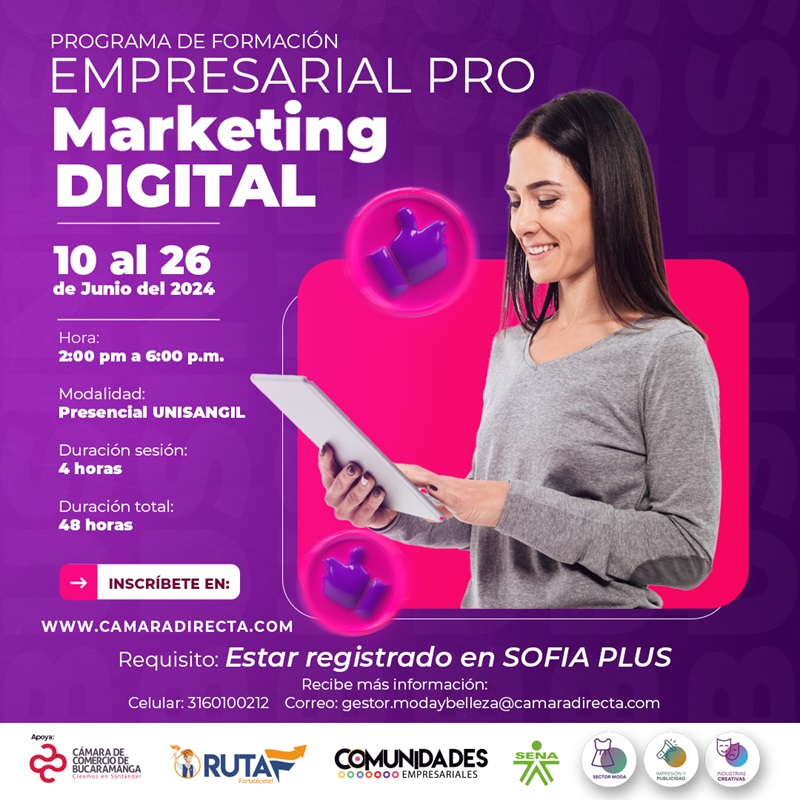 PROGRAMA DE FORMACI&Oacute;N EMPRESARIAL PRO MARKETING DIGITAL SAN GIL