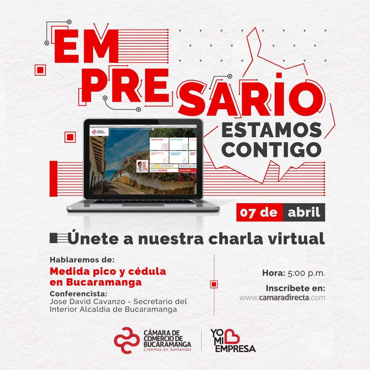 CHARLA VIRTUAL - MEDIDA PICO Y CÉDULA EN BUCARAMANGA