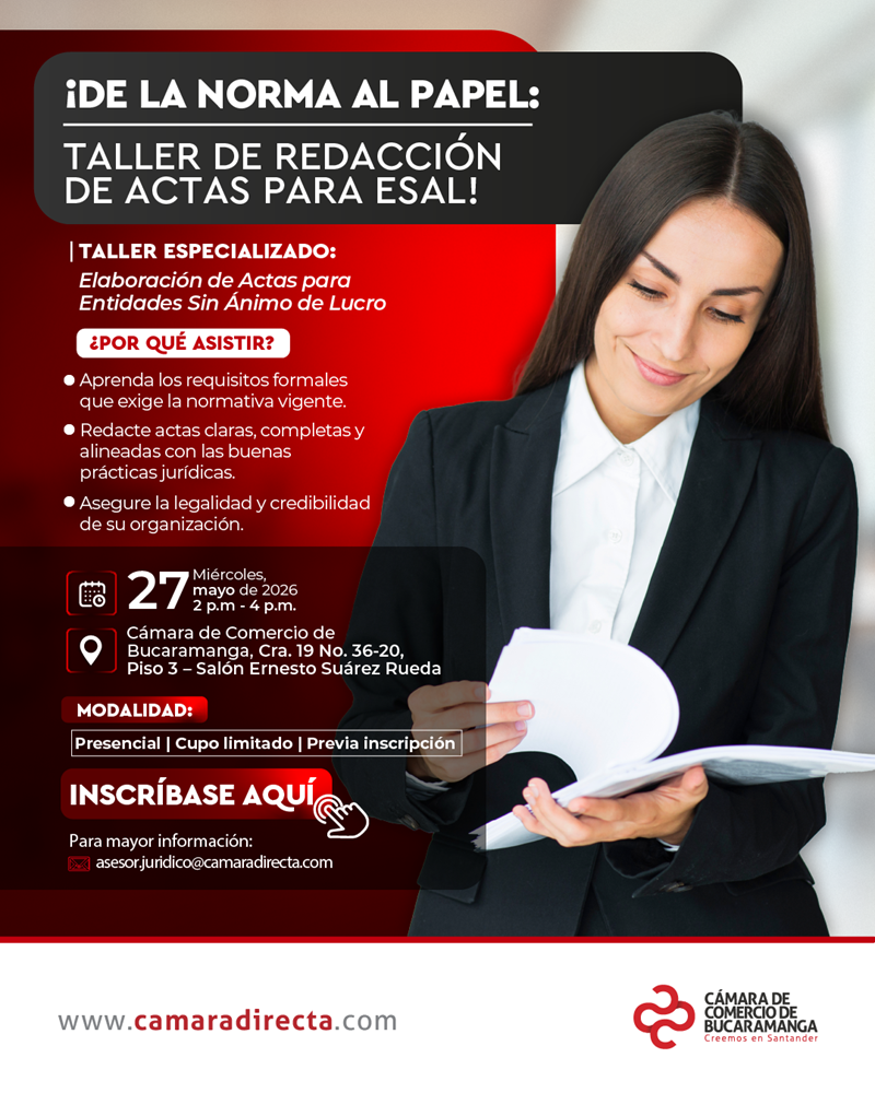 &iexcl;DE LA NORMA AL PAPEL: TALLER DE REDACCI&Oacute;N DE ACTAS PARA ESAL!