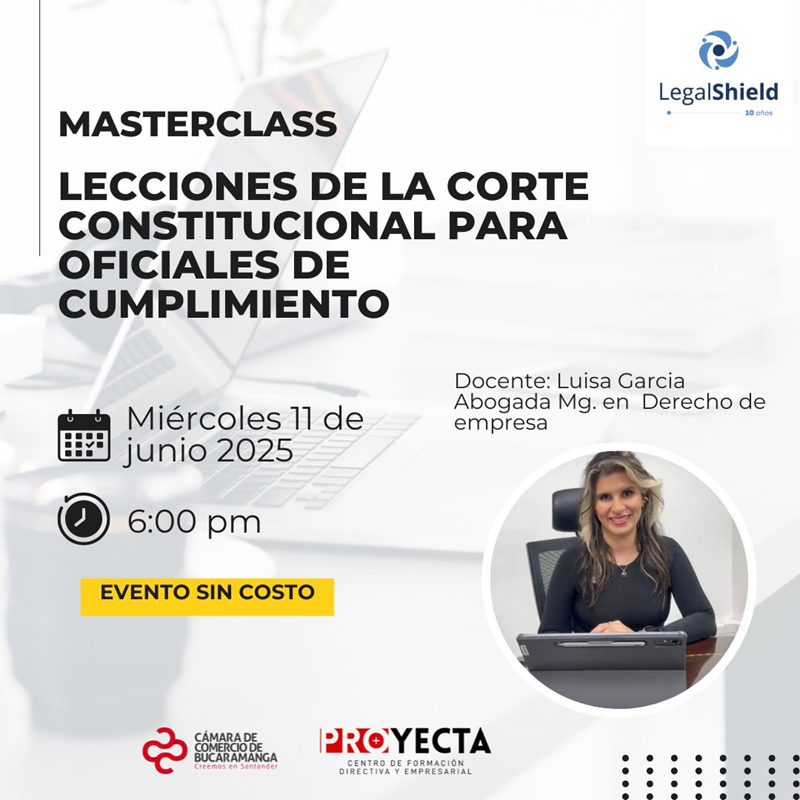 MASTERCLASS LECCIONES DE LA CORTE CONSTITUCIONAL PARA OFICIALES DE CUMPLIMIENTO