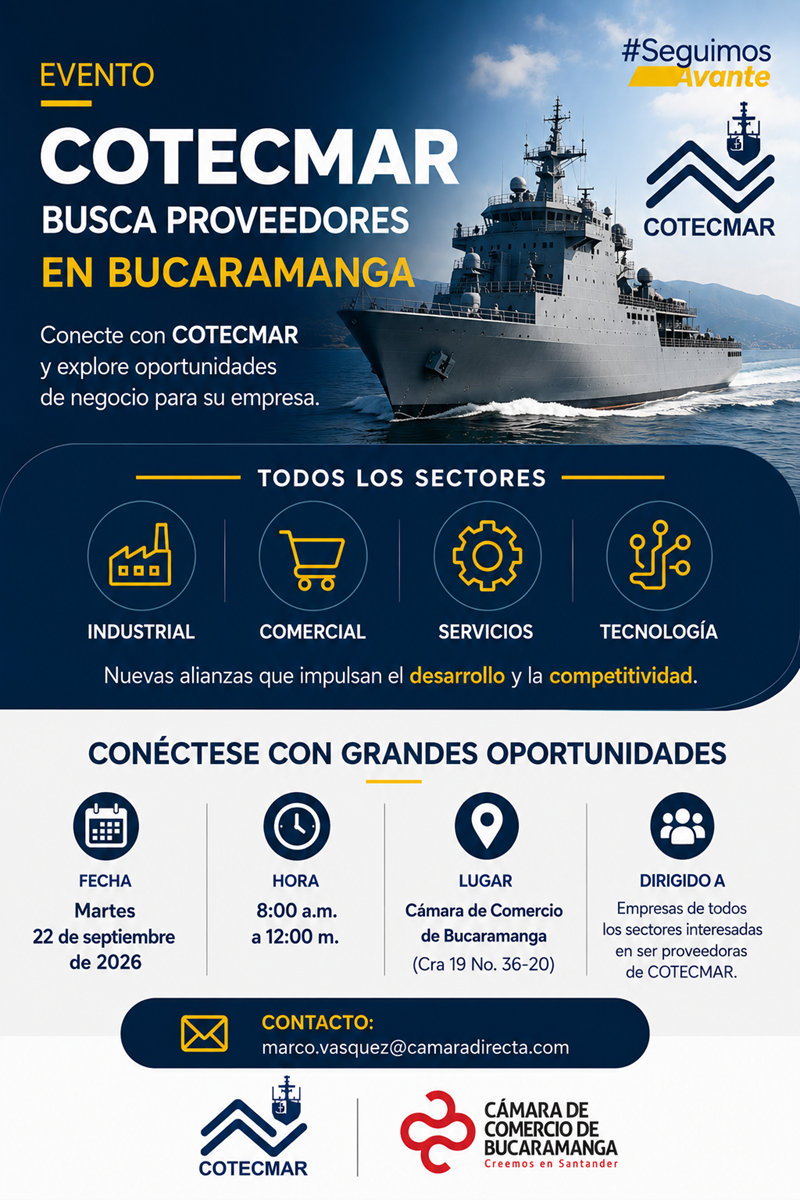 COTECMAR BUSCA PROVEEDORES EN BUCARAMANGA