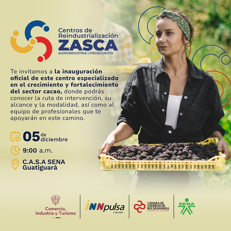 LANZAMIENTO DEL CENTRO DE REINDUSTRIALIZACI&Oacute;N ZASCA FRUTAS EN PIEDECUESTA