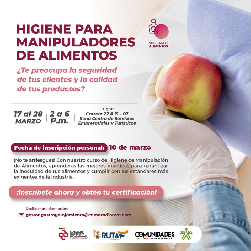 HIGIENE PARA MANIPULADORES DE ALIMENTOS