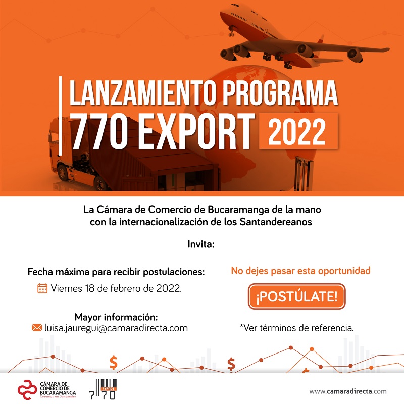 LANZAMIENTO PROGRAMA 770 EXPORT 2022