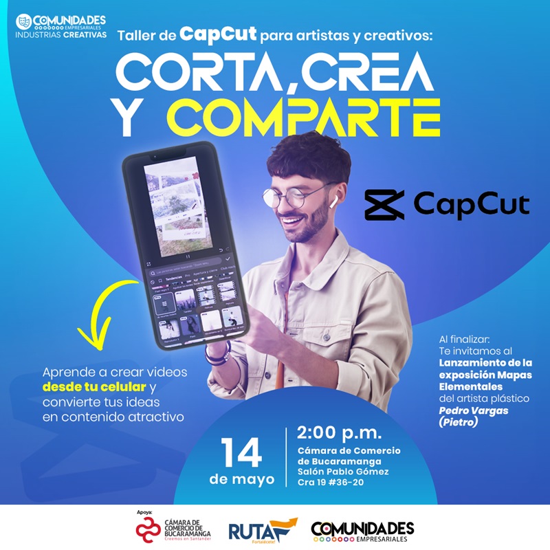 TALLER DE CAPCUT PARA ARTISTAS Y CREATIVOS