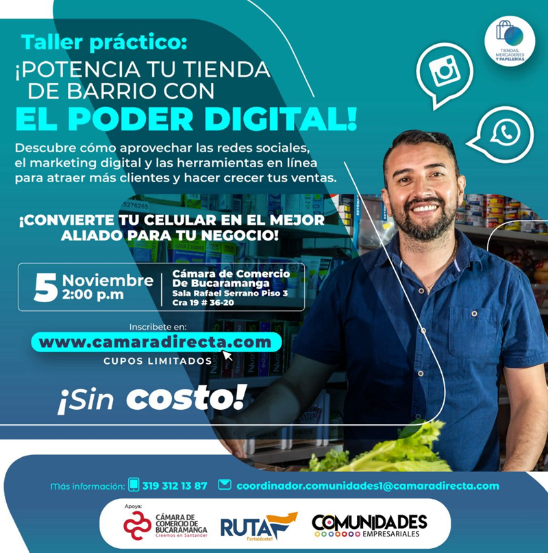 TALLER PRACTICO POTENCIA TU TIENDA DE BARRIO CON EL PODER DIGITAL