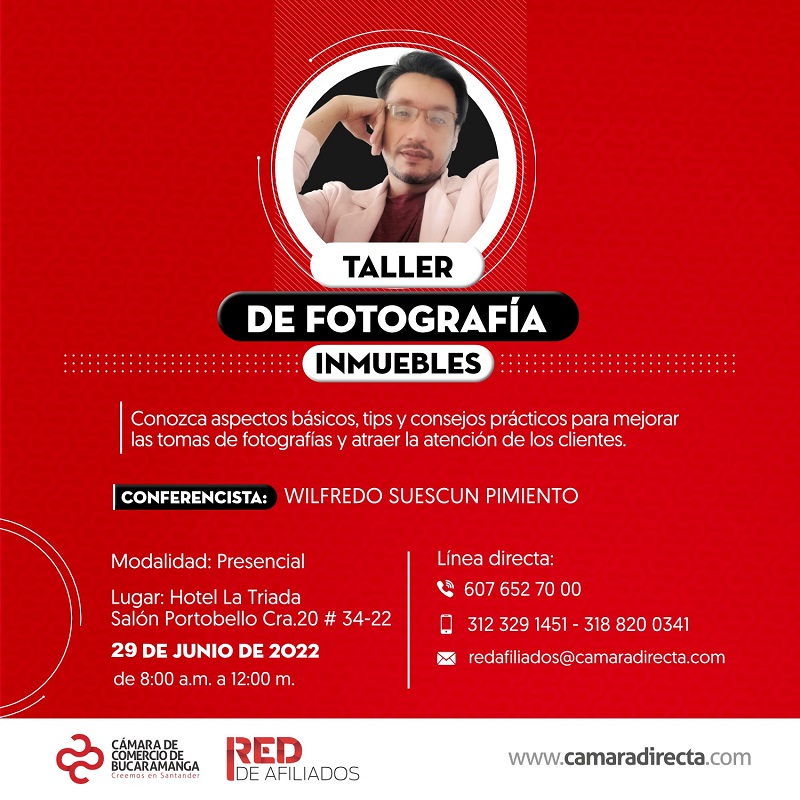 TALLER DE FOTOGRAFIA INMUEBLES